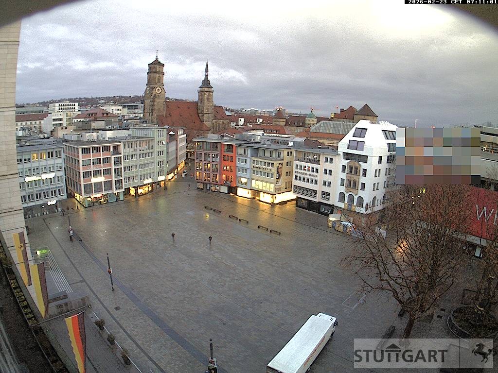 Archiv Foto Webcam Stuttgart: Marktplatz