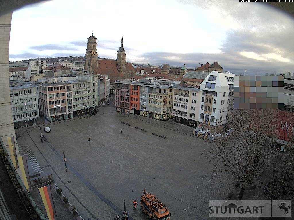 Archiv Foto Webcam Stuttgart: Marktplatz