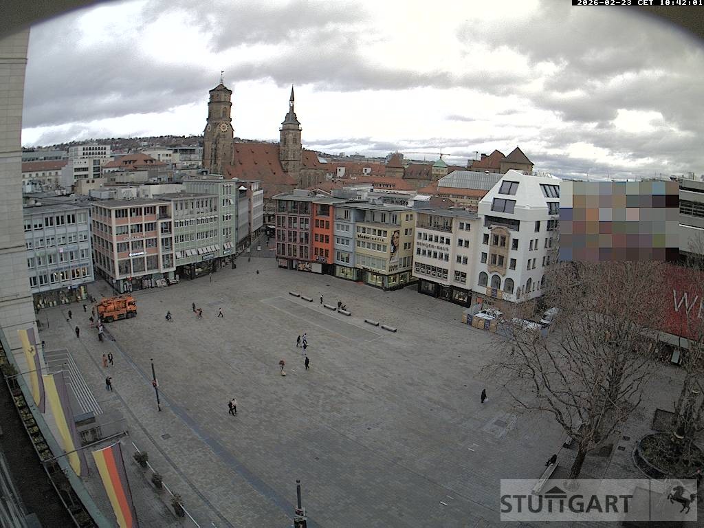 Archiv Foto Webcam Stuttgart: Marktplatz