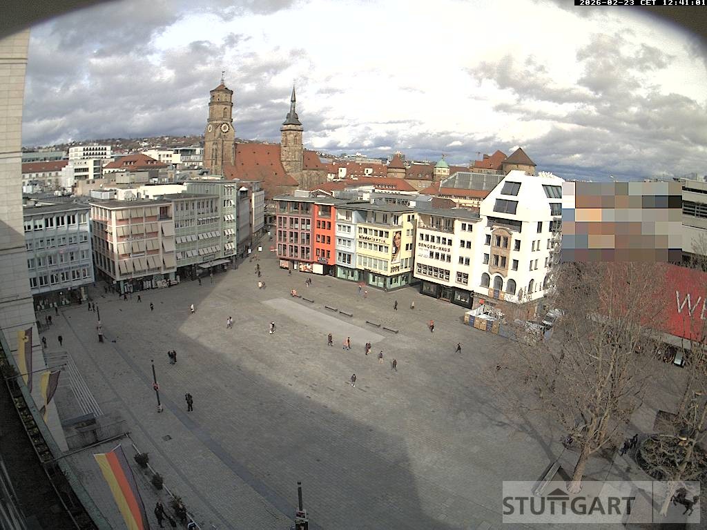 Archiv Foto Webcam Stuttgart: Marktplatz