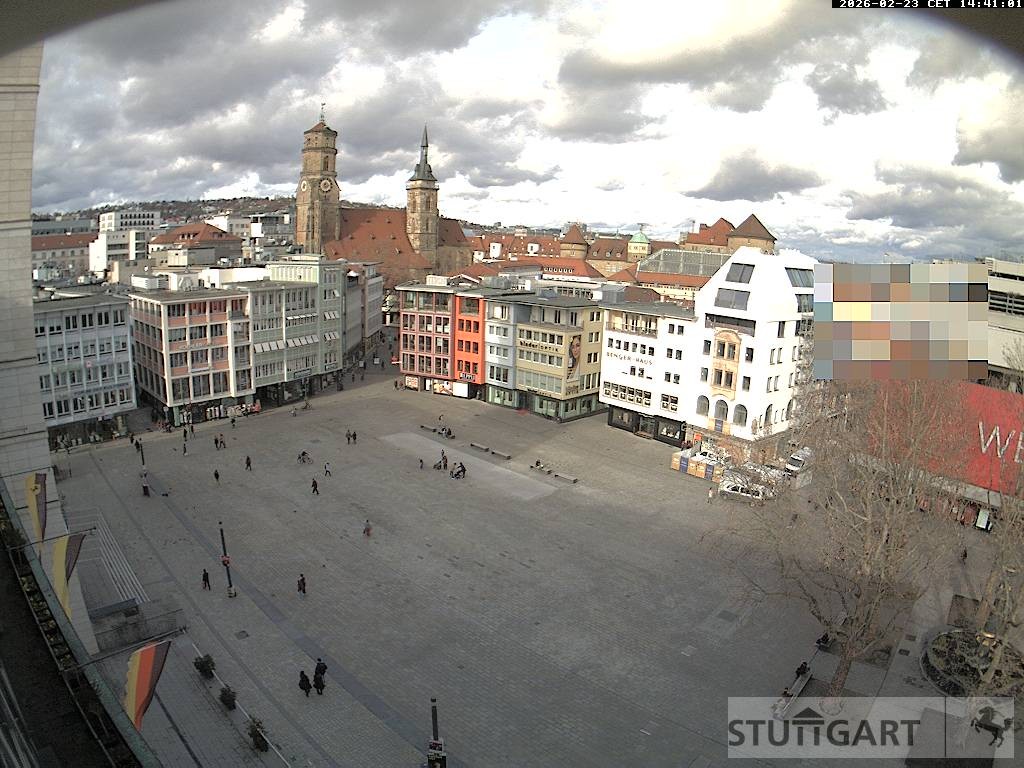 Archiv Foto Webcam Stuttgart: Marktplatz