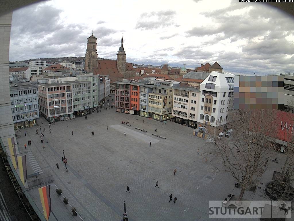 Archiv Foto Webcam Stuttgart: Marktplatz