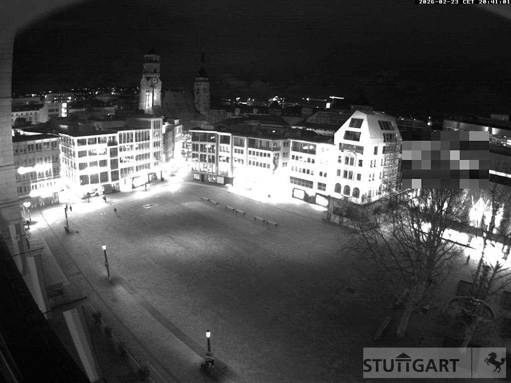 Archiv Foto Webcam Stuttgart: Marktplatz