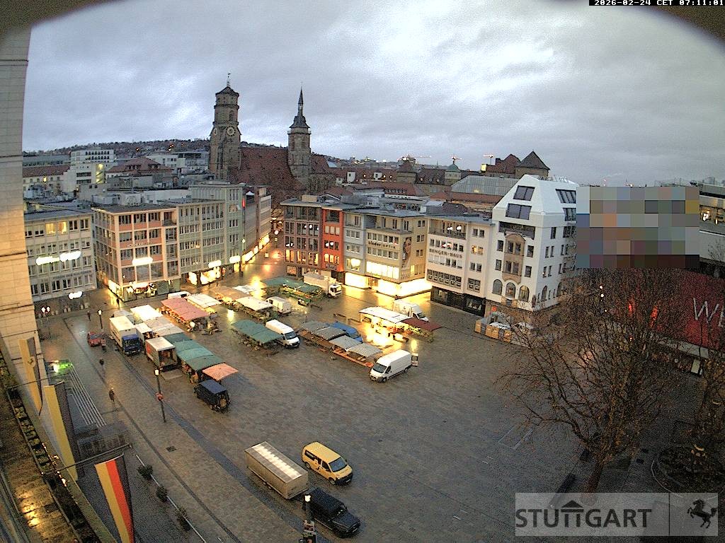 Archiv Foto Webcam Stuttgart: Marktplatz