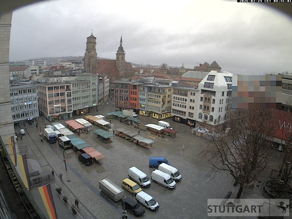 Archiv Foto Webcam Stuttgart: Marktplatz
