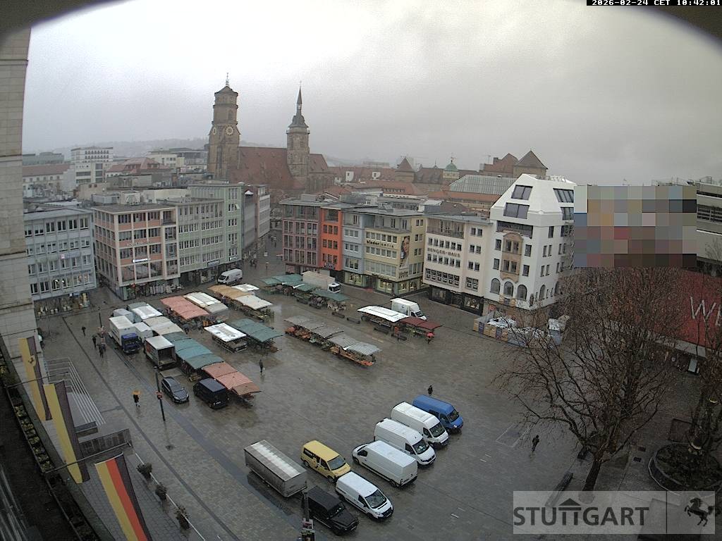 Archiv Foto Webcam Stuttgart: Marktplatz