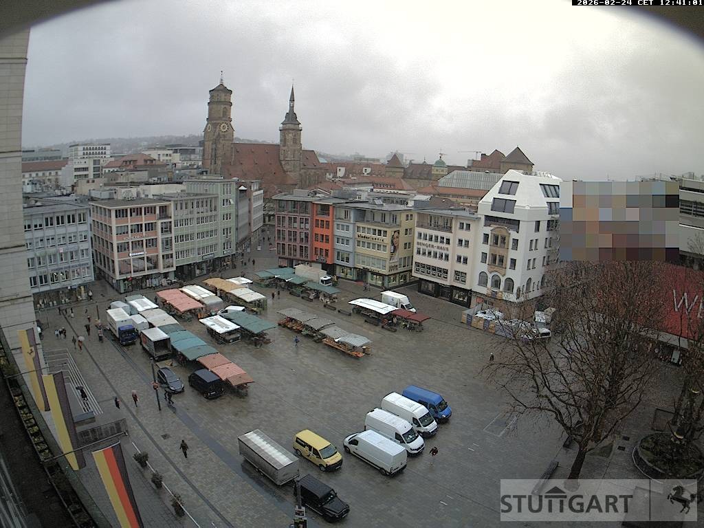 Archiv Foto Webcam Stuttgart: Marktplatz