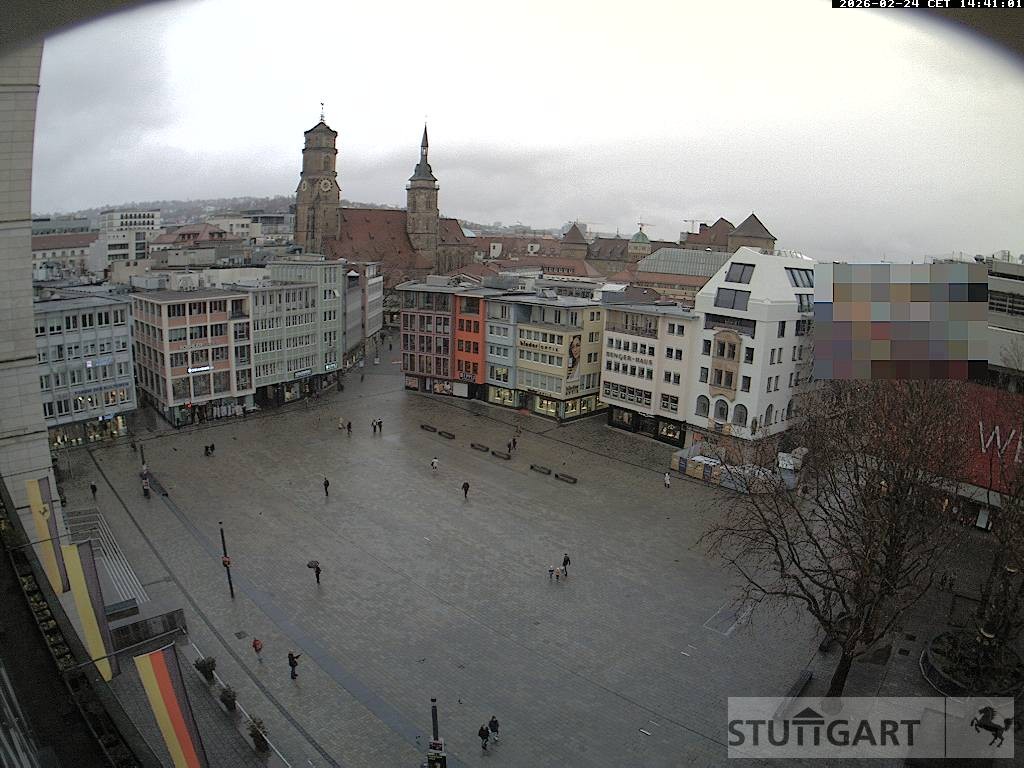 Archiv Foto Webcam Stuttgart: Marktplatz
