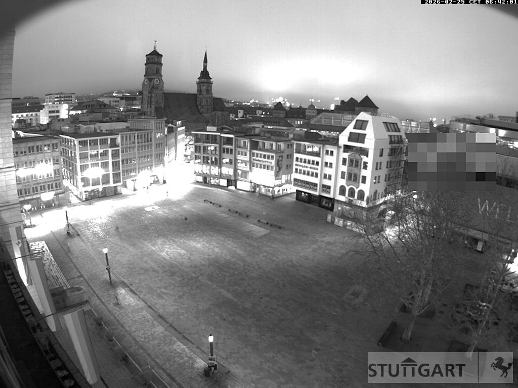 Archiv Foto Webcam Stuttgart: Marktplatz