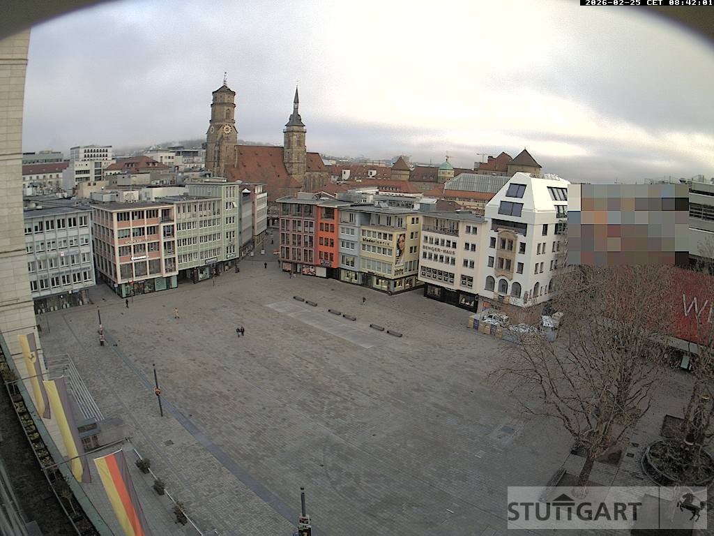 Archiv Foto Webcam Stuttgart: Marktplatz