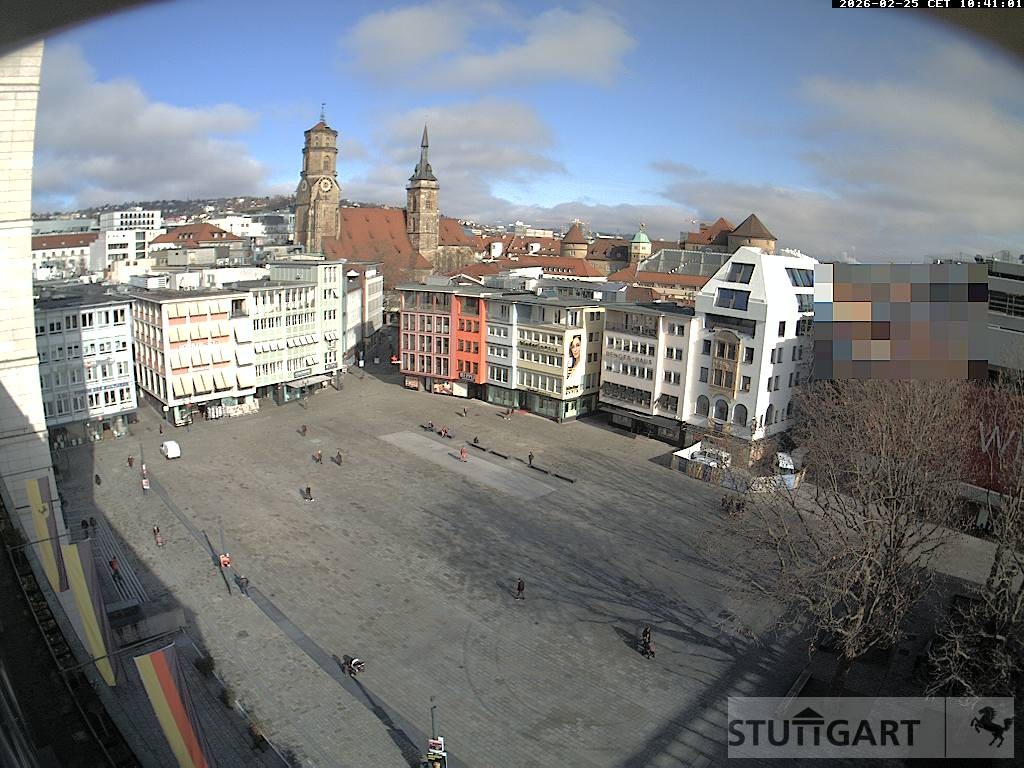 Archiv Foto Webcam Stuttgart: Marktplatz