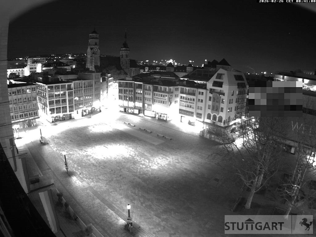 Archived image Webcam Stuttgart at the Market Square
