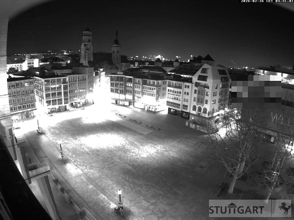 Archived image Webcam Stuttgart at the Market Square