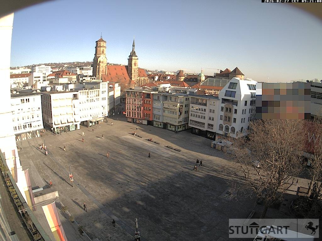 Archiv Foto Webcam Stuttgart: Marktplatz