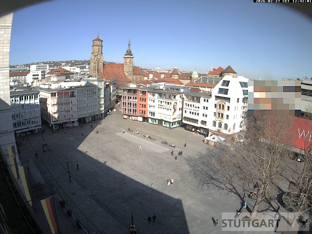 Archiv Foto Webcam Stuttgart: Marktplatz
