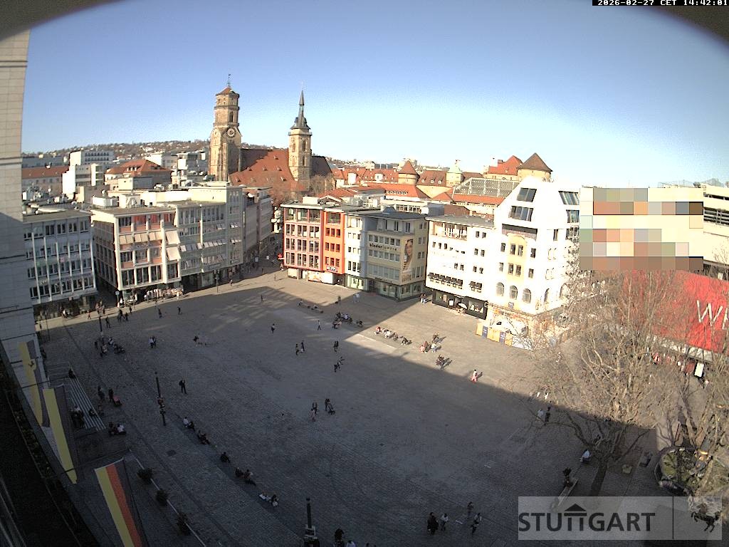 Archiv Foto Webcam Stuttgart: Marktplatz