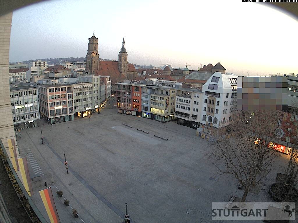 Archiv Foto Webcam Stuttgart: Marktplatz