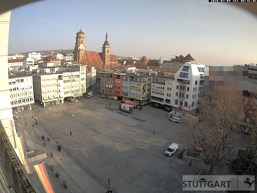 Archiv Foto Webcam Stuttgart: Marktplatz
