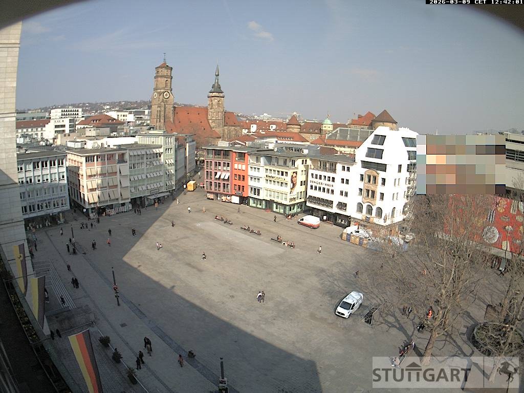 Archiv Foto Webcam Stuttgart: Marktplatz