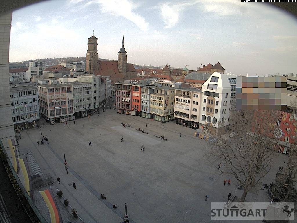 Archiv Foto Webcam Stuttgart: Marktplatz