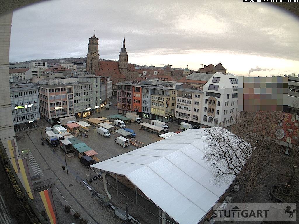 Archiv Foto Webcam Stuttgart: Marktplatz