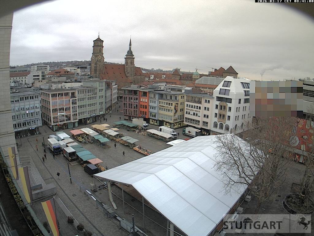 Archiv Foto Webcam Stuttgart: Marktplatz