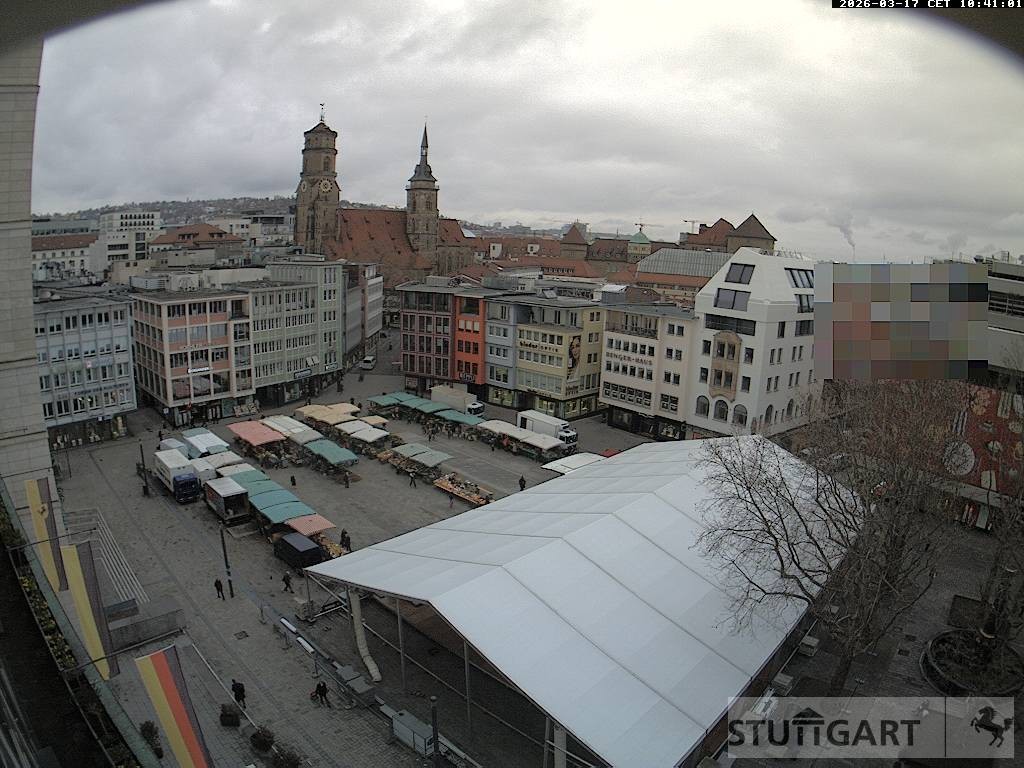 Archiv Foto Webcam Stuttgart: Marktplatz