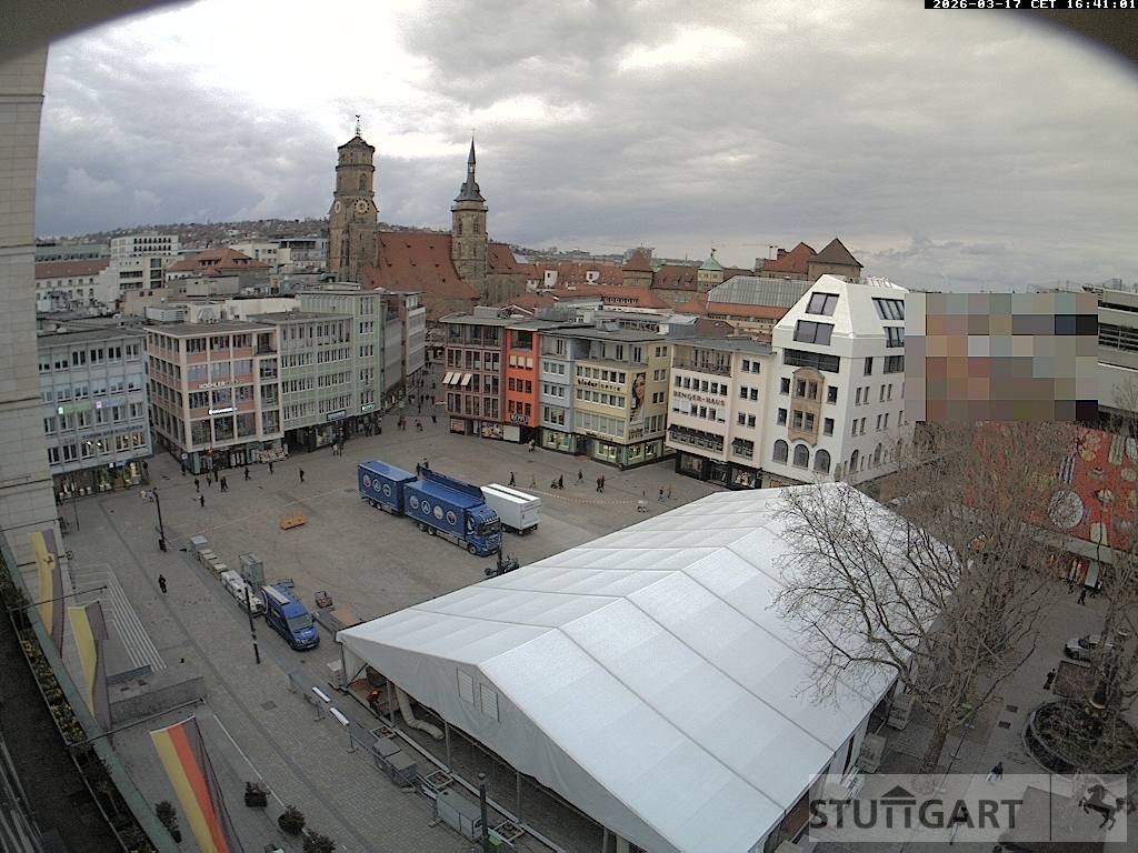 Archiv Foto Webcam Stuttgart: Marktplatz