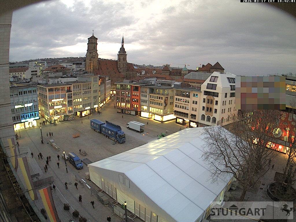 Archiv Foto Webcam Stuttgart: Marktplatz