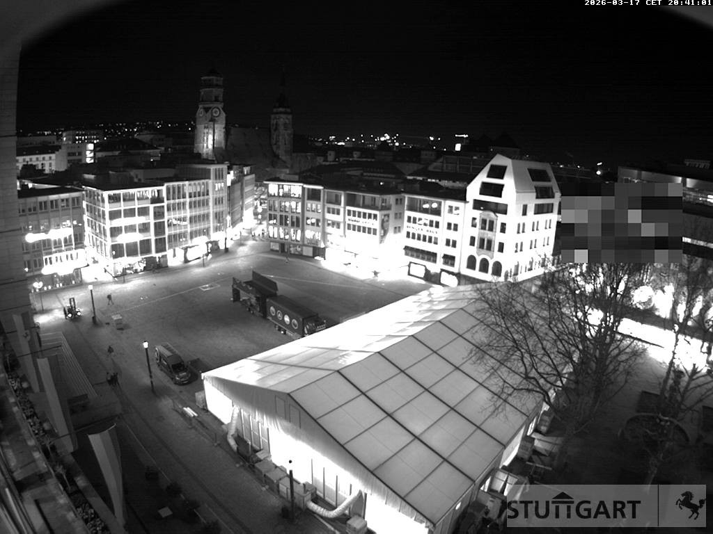 Archiv Foto Webcam Stuttgart: Marktplatz