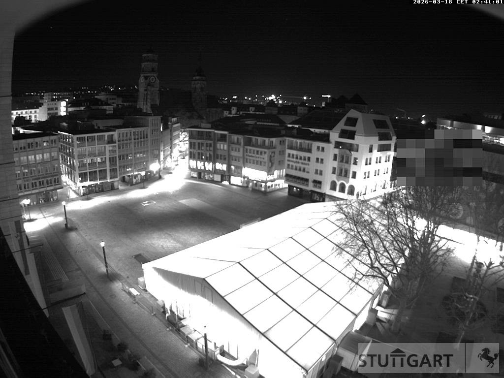 Archiv Foto Webcam Stuttgart: Marktplatz