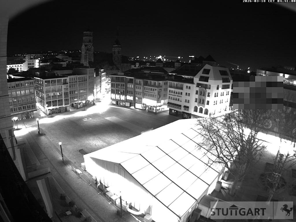 Archiv Foto Webcam Stuttgart: Marktplatz