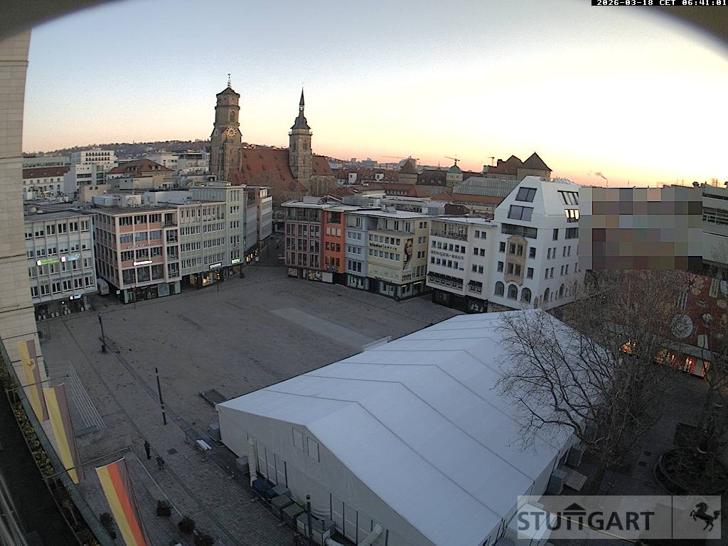 Archiv Foto Webcam Stuttgart: Marktplatz