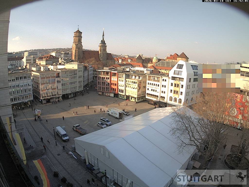 Archiv Foto Webcam Stuttgart: Marktplatz