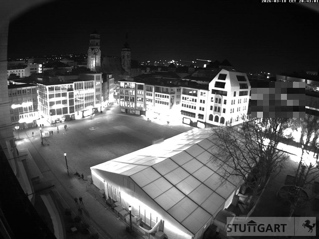 Archiv Foto Webcam Stuttgart: Marktplatz