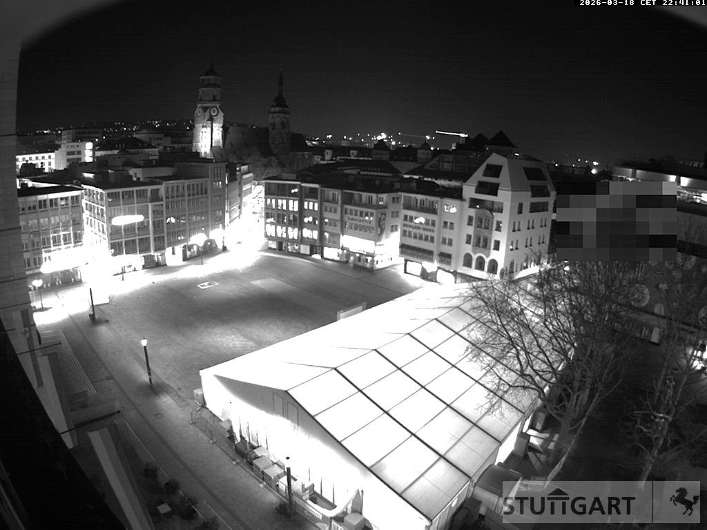 Archiv Foto Webcam Stuttgart: Marktplatz