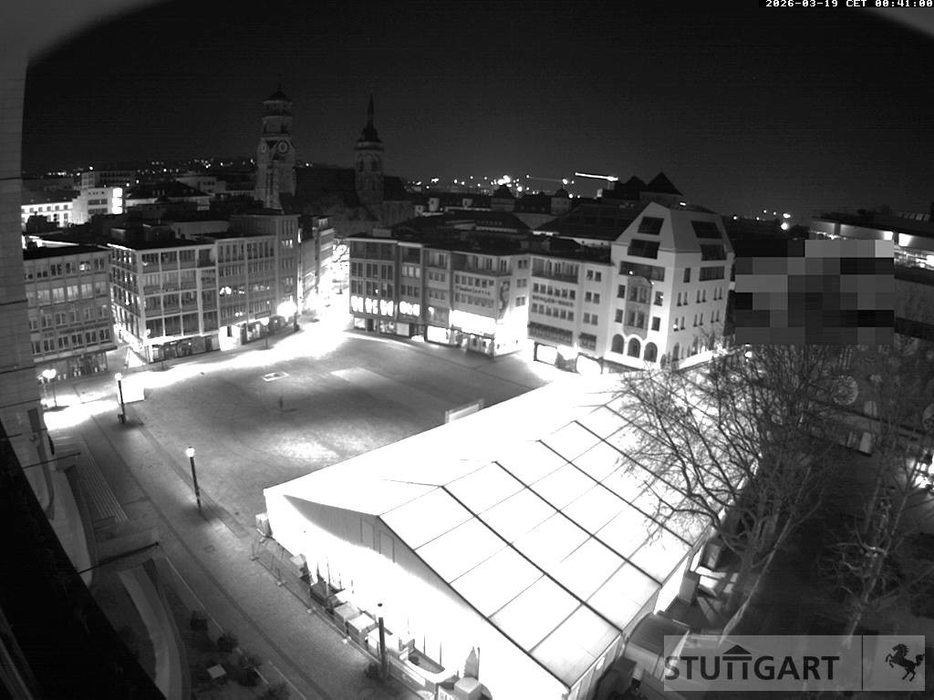 Archiv Foto Webcam Stuttgart: Marktplatz