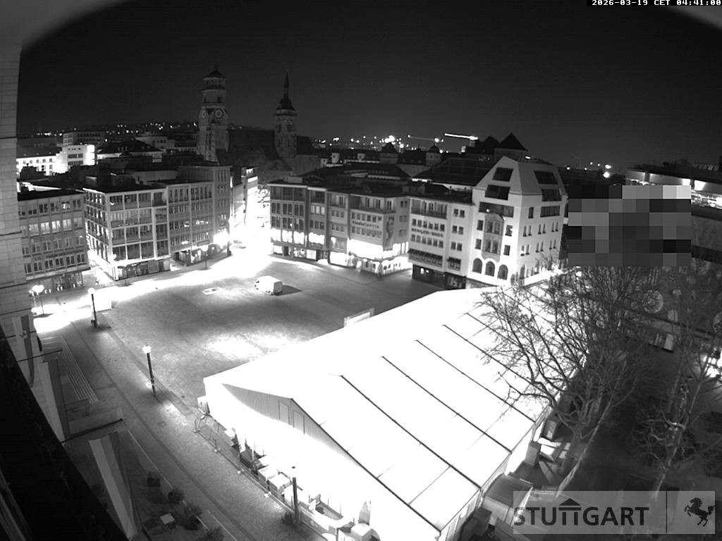 Archiv Foto Webcam Stuttgart: Marktplatz