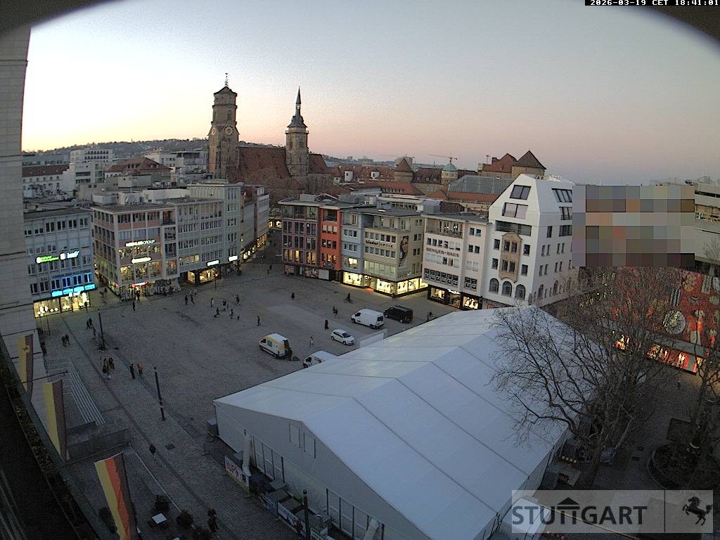 Archiv Foto Webcam Stuttgart: Marktplatz