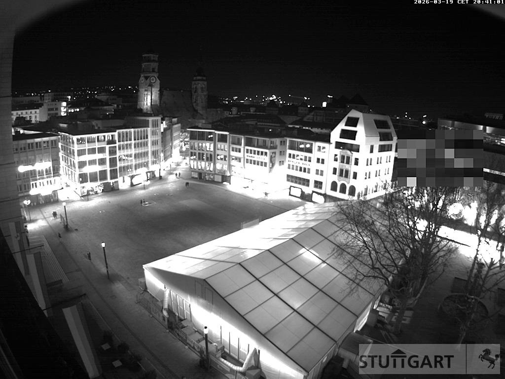Archiv Foto Webcam Stuttgart: Marktplatz