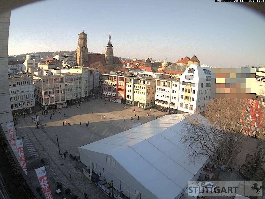 Archiv Foto Webcam Stuttgart: Marktplatz