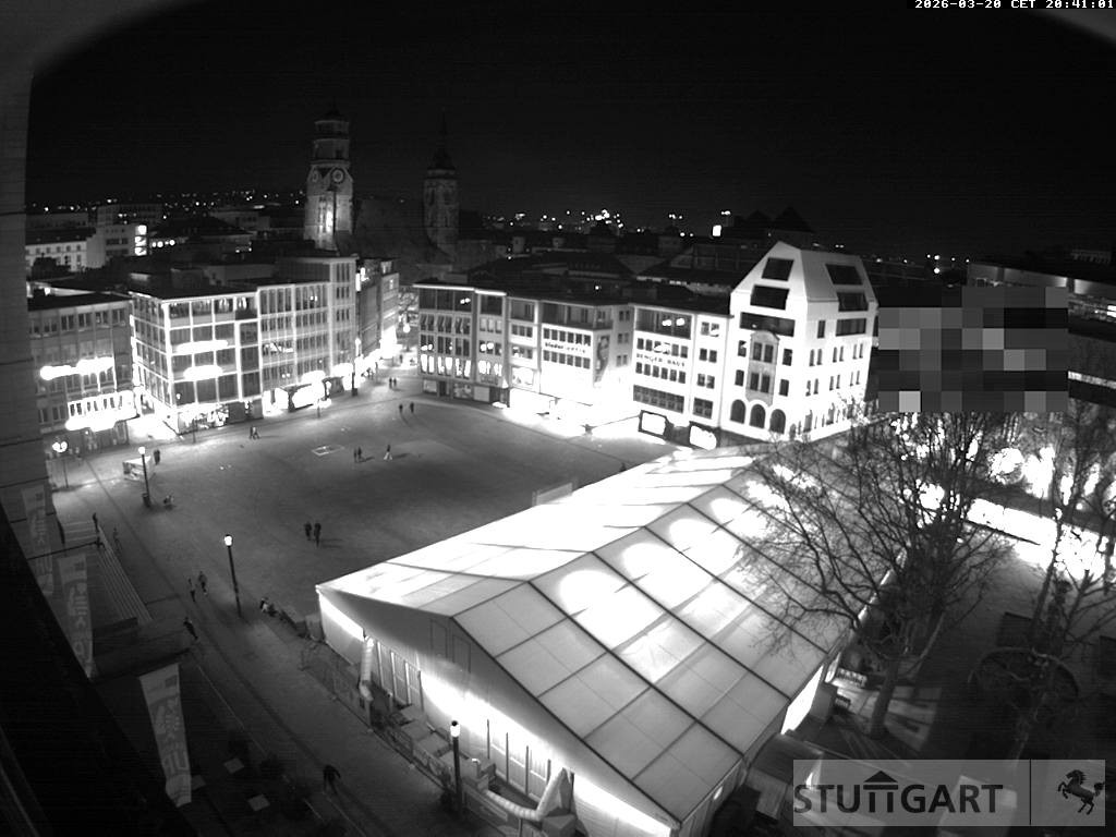 Archiv Foto Webcam Stuttgart: Marktplatz
