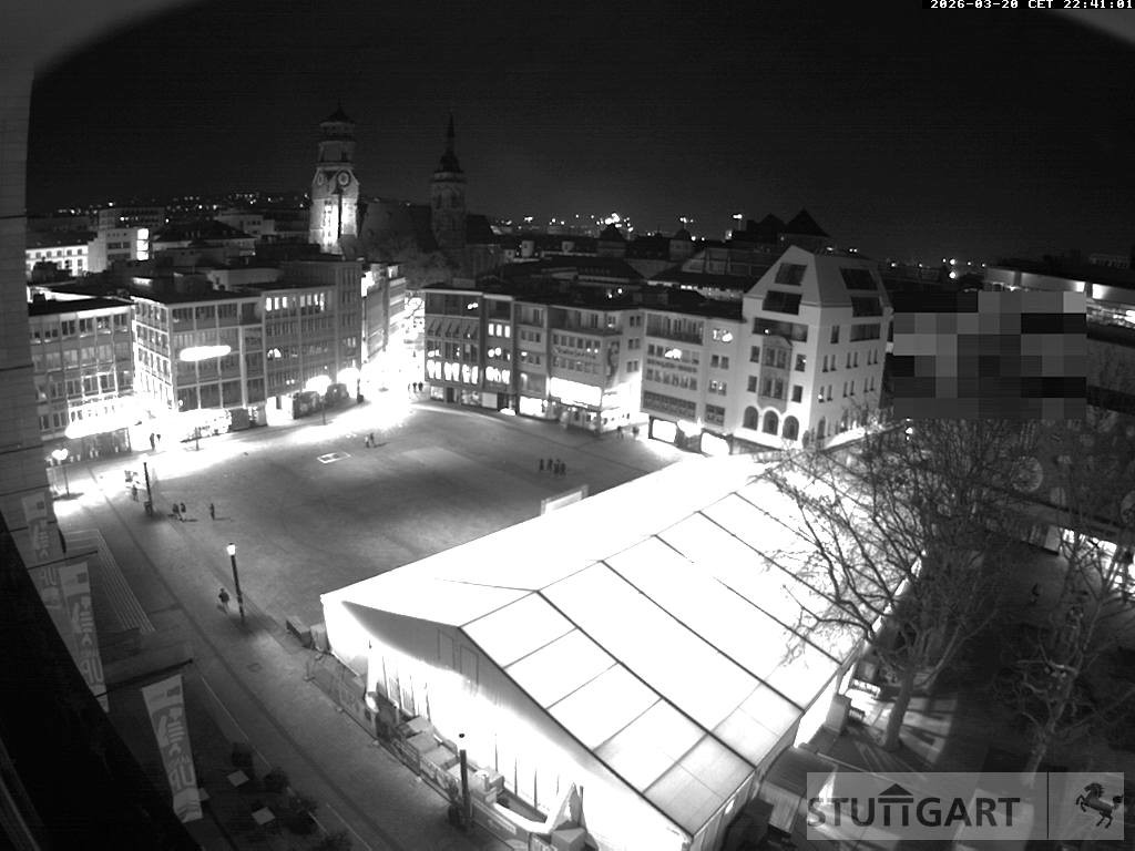 Archiv Foto Webcam Stuttgart: Marktplatz