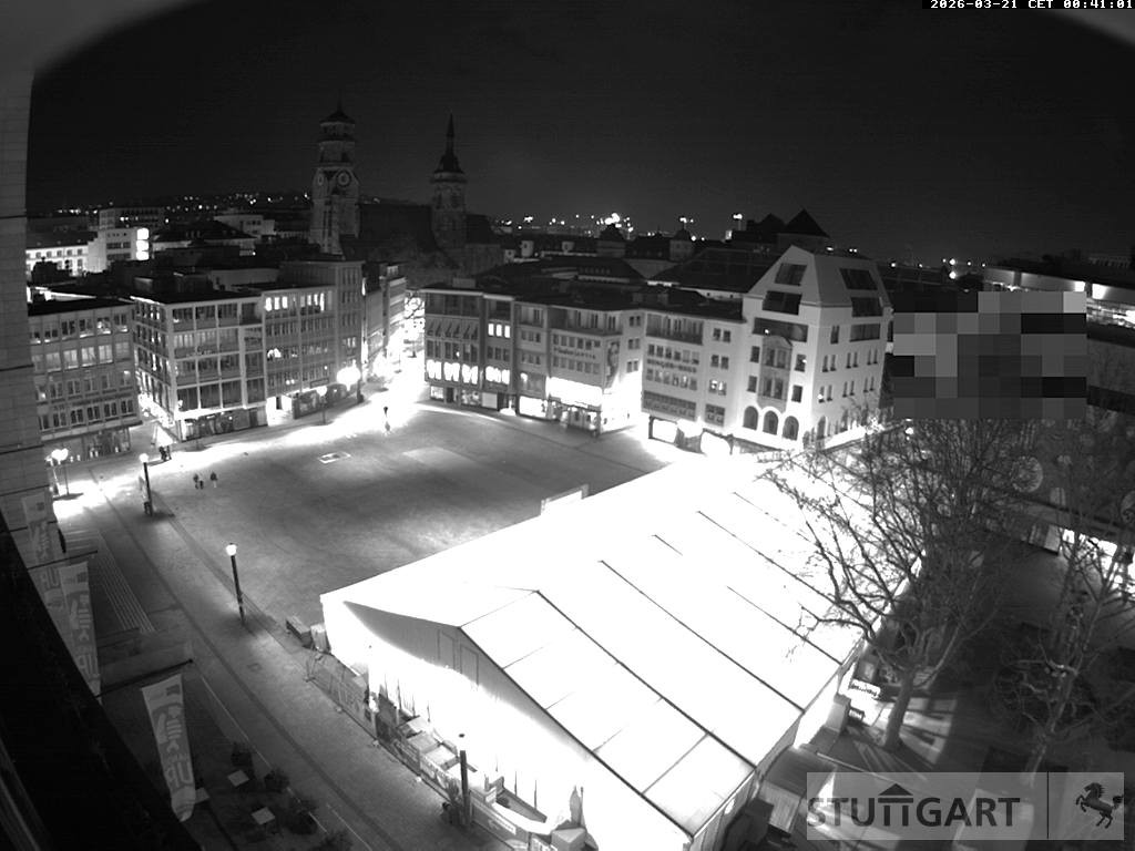 Archived image Webcam Stuttgart at the Market Square