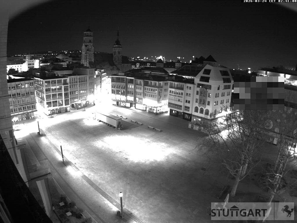 Archiv Foto Webcam Stuttgart: Marktplatz