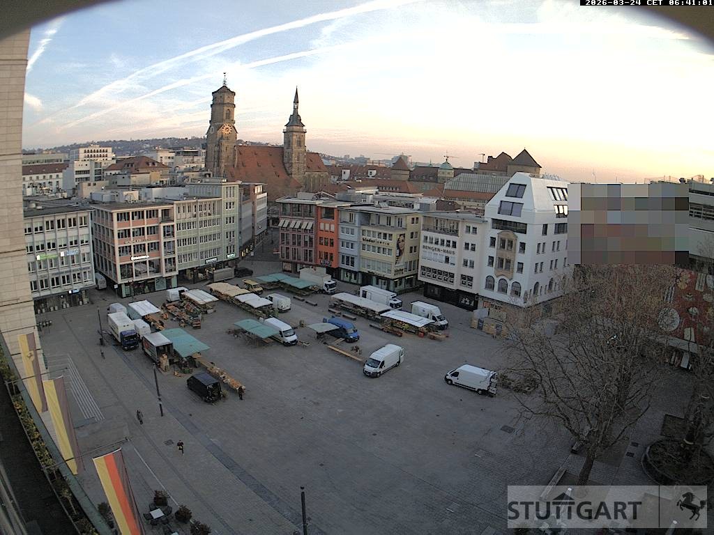 Archiv Foto Webcam Stuttgart: Marktplatz