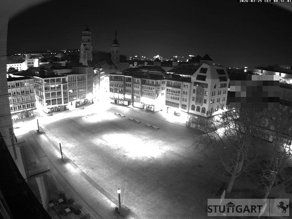 Archived image Webcam Stuttgart at the Market Square