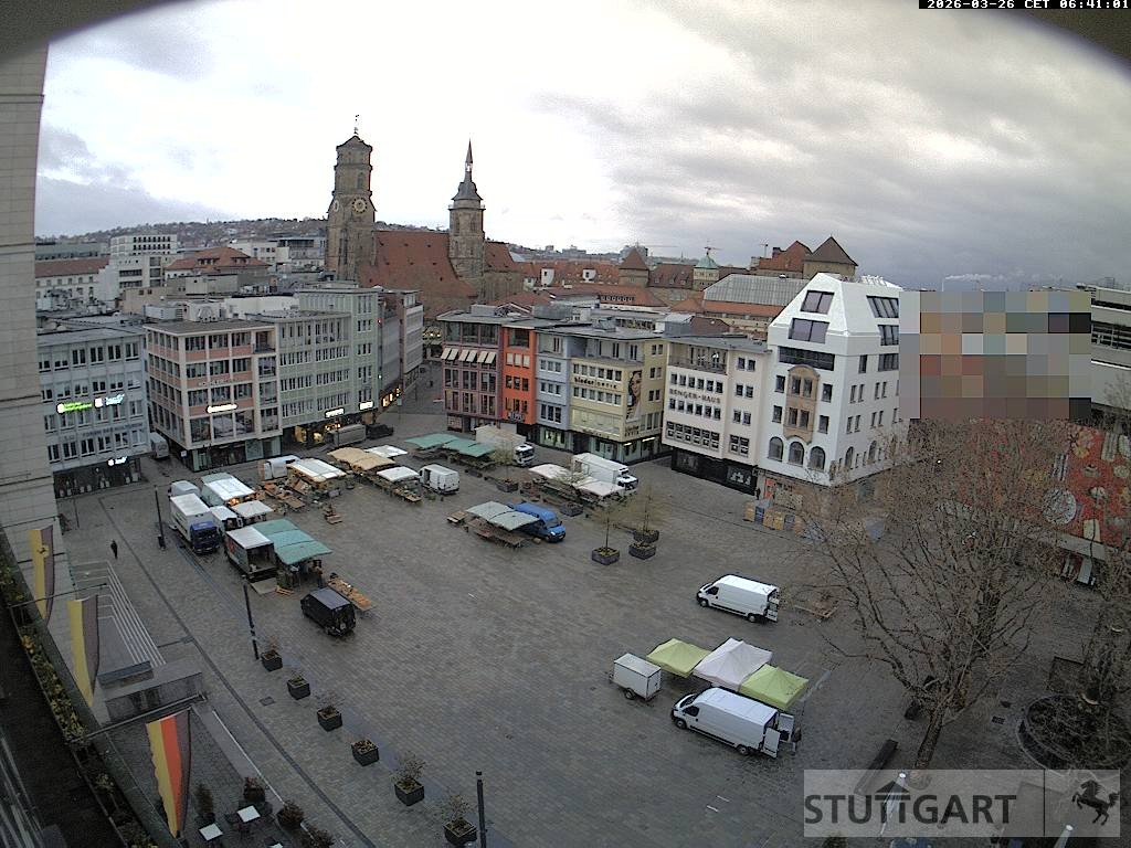 Archiv Foto Webcam Stuttgart: Marktplatz