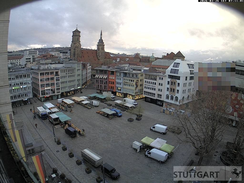 Archiv Foto Webcam Stuttgart: Marktplatz