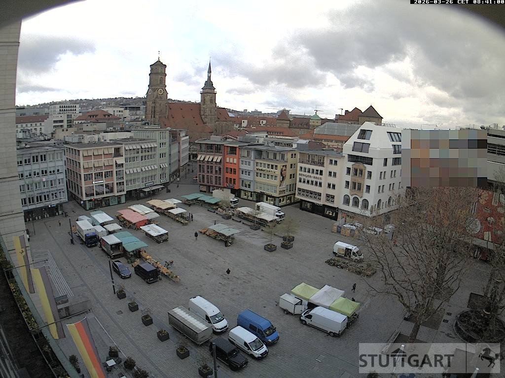 Archiv Foto Webcam Stuttgart: Marktplatz
